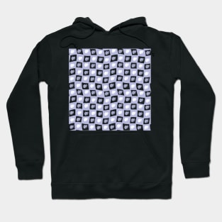 Monstera Deliciosa Leaf Checker Board - pastel lilac purple Hoodie